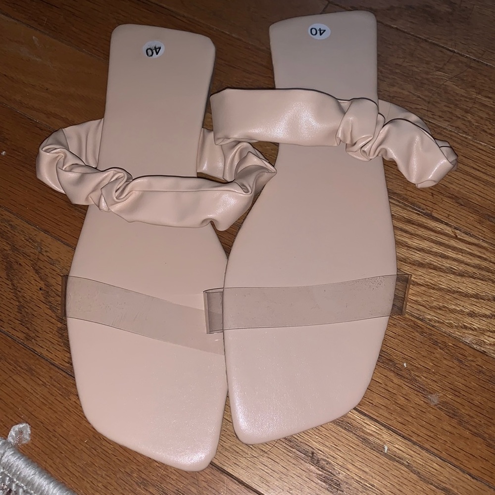 Nasty Gal nude sandals